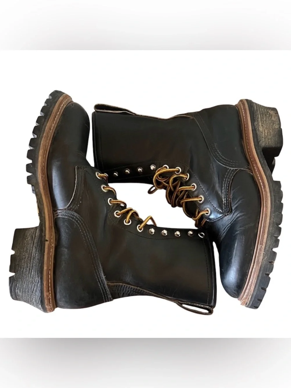 Red Wing Shoes Men's Black Logger Boots #699 - Size 9 - Made in USA‎